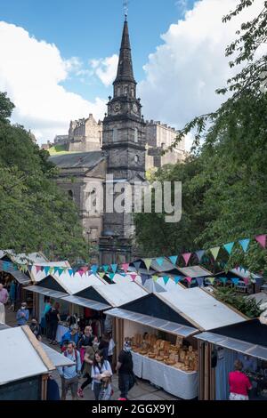 West End Design & Craft Market Edimburgo Scozia Foto Stock