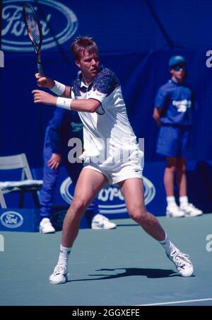 Il tennista svedese Magnus Larsson, anni '90 Foto Stock