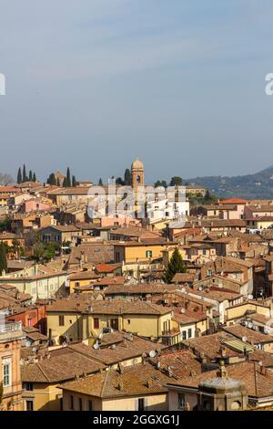 Perugia, Italia. 16 aprile 2019. Perugia, Italia, la città medievale Credit: Independent Photo Agency/Alamy Live News Foto Stock