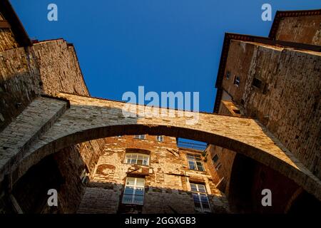 Perugia, Italia. 16 aprile 2019. Perugia, Italia, la città medievale Credit: Independent Photo Agency/Alamy Live News Foto Stock