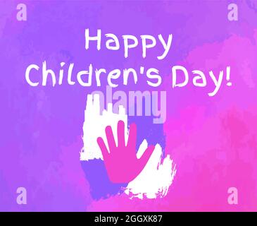 Felice giorno dei bambini sfondo Illustrazione Vettoriale