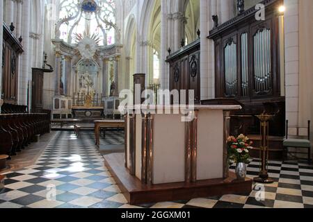 la nostra signora di presunzione cattedrale di lucon in vandea (francia) Foto Stock