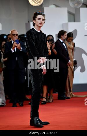 Venezia, Italia. 03 Settembre 2021. 78th Venice Film Festival 2021, Red Carpet Film 'dune'. Nella foto Timothée Chalamet Credit: Independent Photo Agency/Alamy Live News Foto Stock