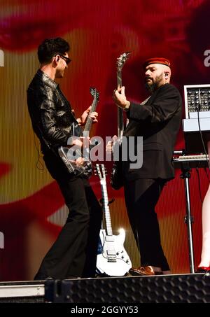 Napa, California, Stati Uniti. 03 Settembre 2021. Performance Chromeo al BottleRock Festival 2021. Credit: Ken Howard/Alamy Live News Foto Stock