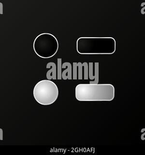 Pulsanti per il telefono. Un modello realistico. Vettore. EPS 10. Illustrazione Vettoriale