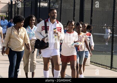 WILL SMITH in RE RICHARD (2021), diretto DA REINALDO MARCUS GREEN. Credit: WARNER BROS. / Album Foto Stock