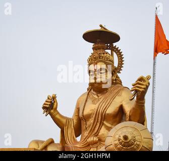 Pitra Parvat Hanuman Statua Indore MP India Foto Stock