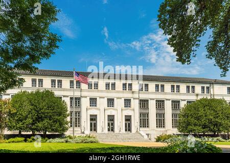 L'edificio della Sanità pubblica degli Stati Uniti, ora il Dipartimento degli interni Sud a Washington DC Foto Stock