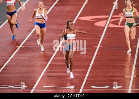 TOKYO, GIAPPONE. 04th Sep, 2021. Durante gli eventi di pista e campo - Tokyo 2020 Paralimpiadi allo Stadio Olimpico Sabato 04 settembre 2021 a TOKYO, GIAPPONE. Credit: Taka G Wu/Alamy Live News Foto Stock