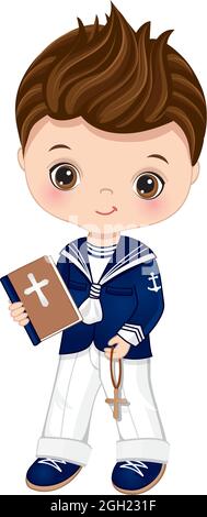 First Communion Spanish Sailor Illustrazione Vettoriale