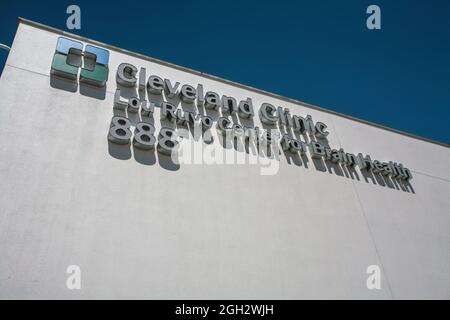 La Cleveland Clinic di Frank Gehry, Las Vegas, prima della sua apertura. Foto Stock