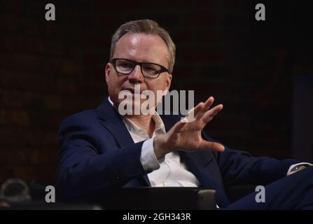 Colonia, Germania. 4 settembre 2021. L'autore e sociologo Andreas Reckwitz, Professore di Sociologia Generale e Sociologia Culturale all'Università Humboldt di Berlino, parlerà e discuterà a phil.COLOGNE, il festival internazionale della filosofia. Credit: Horst Galuschka/dpa/Horst Galuschka dpa/Alamy Live News Foto Stock
