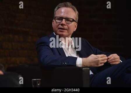 Colonia, Germania. 4 settembre 2021. L'autore e sociologo Andreas Reckwitz, Professore di Sociologia Generale e Sociologia Culturale all'Università Humboldt di Berlino, parlerà e discuterà a phil.COLOGNE, il festival internazionale della filosofia. Credit: Horst Galuschka/dpa/Horst Galuschka dpa/Alamy Live News Foto Stock