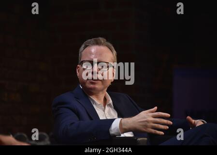 Colonia, Germania. 4 settembre 2021. L'autore e sociologo Andreas Reckwitz, Professore di Sociologia Generale e Sociologia Culturale all'Università Humboldt di Berlino, parlerà e discuterà a phil.COLOGNE, il festival internazionale della filosofia. Credit: Horst Galuschka/dpa/Horst Galuschka dpa/Alamy Live News Foto Stock