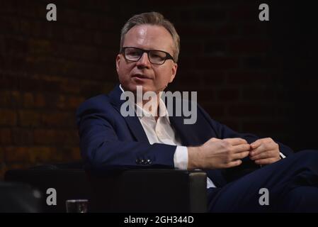 Colonia, Germania. 4 settembre 2021. L'autore e sociologo Andreas Reckwitz, Professore di Sociologia Generale e Sociologia Culturale all'Università Humboldt di Berlino, parlerà e discuterà a phil.COLOGNE, il festival internazionale della filosofia. Credit: Horst Galuschka/dpa/Horst Galuschka dpa/Alamy Live News Foto Stock