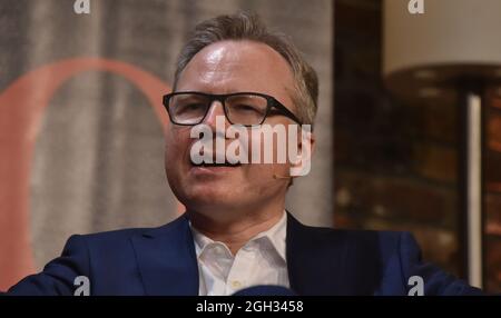 Colonia, Germania. 4 settembre 2021. L'autore e sociologo Andreas Reckwitz, Professore di Sociologia Generale e Sociologia Culturale all'Università Humboldt di Berlino, parlerà e discuterà a phil.COLOGNE, il festival internazionale della filosofia. Credit: Horst Galuschka/dpa/Horst Galuschka dpa/Alamy Live News Foto Stock