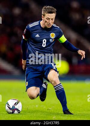 Glasgow, Scozia, Regno Unito. . 4 settembre 2021. 4 settembre 2021; Hampden Park, Glasgow, Scozia: FIFA World Cup 2022, calcio di qualificazione, Scozia contro Moldavia: Callum McGregor of Scotland Credit: Action Plus Sports Images/Alamy Live News Foto Stock