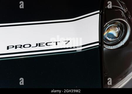 Jaguar F Type Project 7 al Goodwood Festival of Speed Motor Racing Event 2014. Tipo X152 Grand Tourer Foto Stock