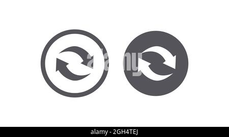 Aggiorna gruppo di icone. Set di illustrazioni modificabile isolato dal vettore Illustrazione Vettoriale