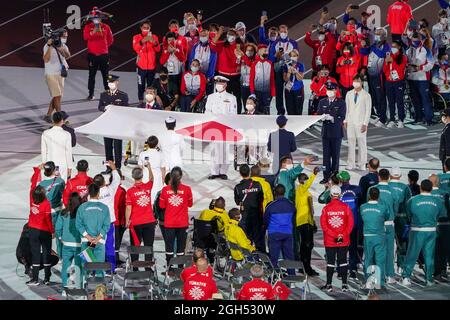 TOKYO, GIAPPONE - 5 SETTEMBRE: Cerimonia di chiusura dei Giochi Paralimpici di Tokyo 2020 allo Stadio Olimpico il 5 settembre 2021 a Tokyo, Giappone (Foto di Helene Wiesenhaan/Orange Pictures) NOCNSF Atletiekunie Credit: Orange Pics BV/Alamy Live News Foto Stock