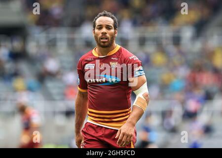 Leroy Cudjoe (21) di Huddersfield Giants in, il 9/5/2021. (Foto di Mark Cosgrove/News Images/Sipa USA) Credit: Sipa USA/Alamy Live News Foto Stock