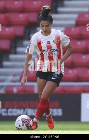 SUNDERLAND, REGNO UNITO. 5 SETTEMBRE Maria Farrugia di Sunderland in azione durante la partita del campionato delle donne fa tra Sunderland e Blackburn Rovers allo Stadio delle luci di Sunderland domenica 5 settembre 2021. (Credit: Will Matthews | MI News) Credit: MI News & Sport /Alamy Live News Foto Stock