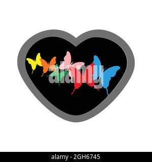 icona a farfalla che può essere utilizzata in base alle esigenze del progettista Illustrazione Vettoriale