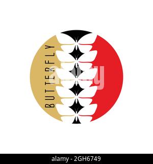 icona a farfalla che può essere utilizzata in base alle esigenze del progettista Illustrazione Vettoriale