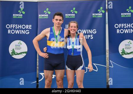 Bantry, West Cork, Irlanda. 5 settembre 2021. Bantry Rowing Club ha ospitato campionati nazionali di canottaggio offshore a Bantry questo fine settimana. Credit: Karlis Dzjamko/Alamy Live News Foto Stock