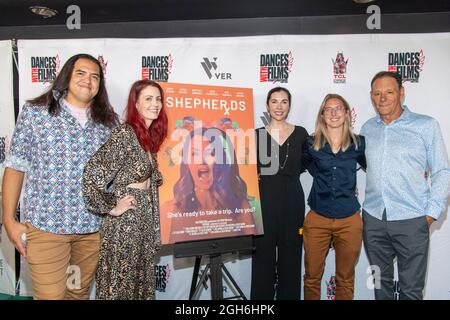 Los Angeles, California, Stati Uniti. 4 settembre 2021. Cast partecipa al 24th Annual Dances with Films Festival cortometraggio Premiere 'Shepherds' al TCL Chinese Theatre, Los Angeles, CA il 4 settembre 2021 Credit: Eugene Powers/Alamy Live News Foto Stock