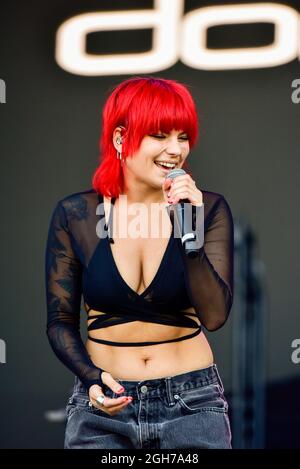 Napa, California, 5 settembre 2021, Donna Missal in occasione del BottleRock Festival 2021. Credit: Ken Howard/Alamy Live News Foto Stock