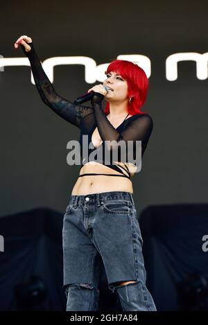 Napa, California, 5 settembre 2021, Donna Missal in occasione del BottleRock Festival 2021. Credit: Ken Howard/Alamy Live News Foto Stock