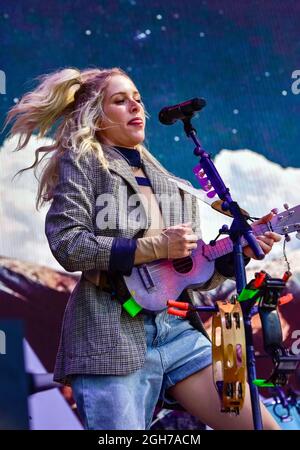 Napa, California, 5 settembre 2021, cammina fuori dalla performance terrestre al BottleRock Festival 2021. Credit: Ken Howard/Alamy Live News Foto Stock