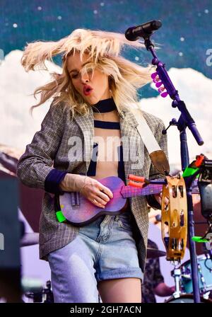 Napa, California, 5 settembre 2021, cammina fuori dalla performance terrestre al BottleRock Festival 2021. Credit: Ken Howard/Alamy Live News Foto Stock