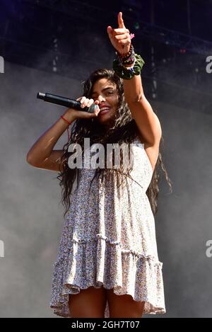 Napa, California, 5 settembre 2021, Jessie Reyez si è esibizione al BottleRock Festival 2021. Credit: Ken Howard/Alamy Live News Foto Stock