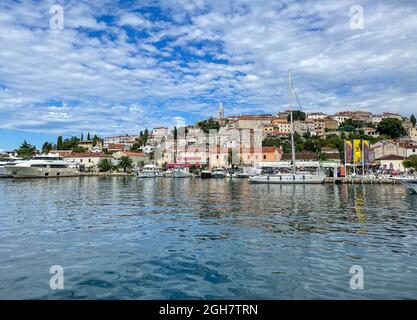 Vista della città di Vrsar in Croazia Foto Stock