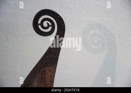 Viking Ship presso il Museo delle Navi Vichinghe a Oslo, Norvegia Foto Stock
