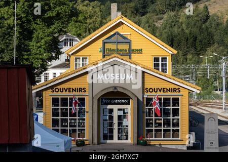 Museo Flamsbana Museet a Flam, Norvegia, Europa Foto Stock