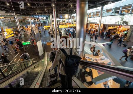 Aeroporto Schiphol di Amsterdam, Paesi Bassi, Europa Foto Stock