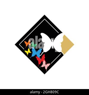 icona a farfalla che può essere utilizzata in base alle esigenze del progettista Illustrazione Vettoriale