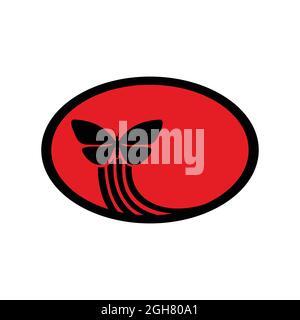 icona a farfalla che può essere utilizzata in base alle esigenze del progettista Illustrazione Vettoriale