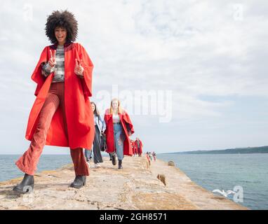 5 Settembre 2021. Primo Pier Walk da parte degli studenti dell'Università di St Andrews da settembre 2019. Credit: Gayle McIntyre/Alamy Live News Foto Stock