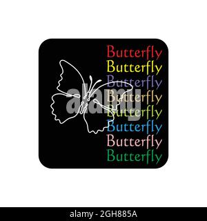 icona a farfalla che può essere utilizzata in base alle esigenze del progettista Illustrazione Vettoriale