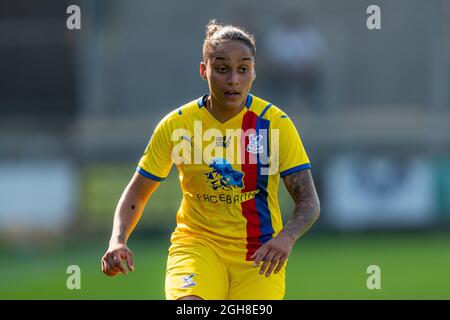 Bianca Baptiste (11 Crystal Palace) durante la partita del campionato fa Womens tra London City Lionesses e Crystal Palace al Princes Park, Dartford, Inghilterra. Foto Stock