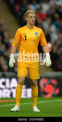 Joe Hart of England durante la partita internazionale amichevole tra Inghilterra e Repubblica d'Irlanda al Wembley Stadium di Londra, Regno Unito, il 29 maggio 2013. Foto Simon Bellis Foto Stock