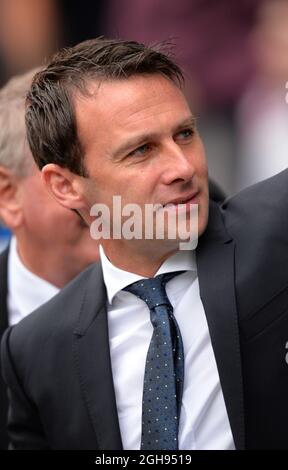 Dogie Freedman manager di Bolton Wanderers durante la partita Sky Bet Championship tra Bolton Wanderers e Reading che si è tenuta al Reebok Stadium di Bolton, Regno Unito il 10 agosto 2013. Foto di: Simon Bellis Foto Stock