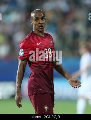 Immagine #: 37771321 Giugno 18, 2015 - Uherske Hradiste, Regno Unito - Joao Mario del Portogallo in azione..Inghilterra v Portogallo - UEFA Under 21's - City Stadium - Czech Prague - 18 Giugno 2015 - immagine David KleinSportimage. Foto Stock