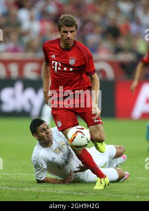 Image #: 38604352 5 agosto 2015 - Monaco di Baviera, Regno Unito - Bayern Monaco di Baviera Thomas Muller in azione..Audi Cup 2015 - Bayern Monaco di Baviera vs Real Madrid - Allianz Arena- Monaco di Baviera -Germania - 5 agosto 2015 Foto Stock