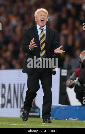 Image #: 39444996 7 Settembre 2015 - Glasgow, Regno Unito - Gordon Strachan, manager di Scozia - Scozia vs Germania - UEFA Euro 2016 Qualifier - Hampden Park - Glasgow - 07092015 Pic Philip Oldham Foto Stock