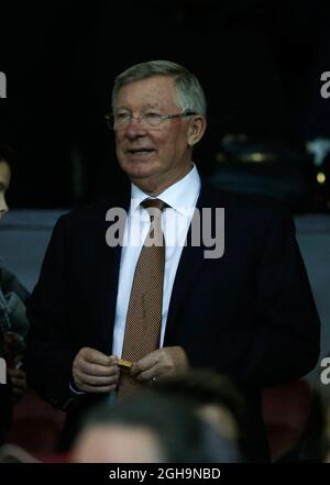 Image #: 41636056 Dec 28, 2015 - Manchester, Regno Unito - ex manager Sir Alex Ferguson nella regia - English Premier League - Manchester Utd vs Chelsea - Old Trafford Stadium - Manchester - Inghilterra - 28 dicembre 2015 Foto Stock